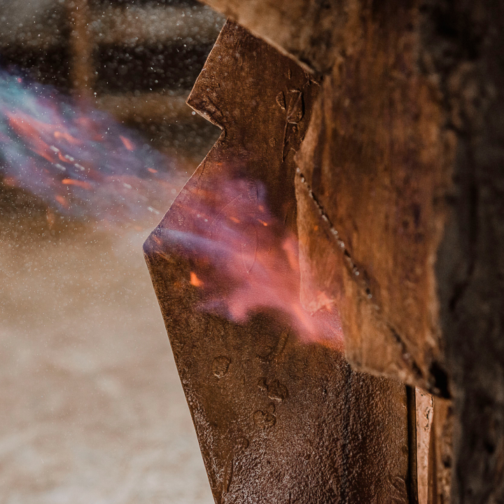 Imagen de una forja encendida